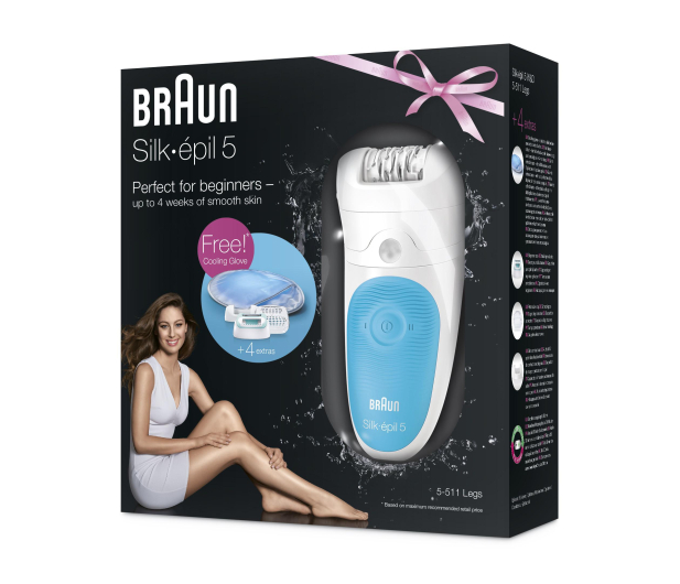 Braun Depilator Silk-épil 5 5-511 Wet&Dry + rękawica chłodząca - 1438253 - zdjęcie 2